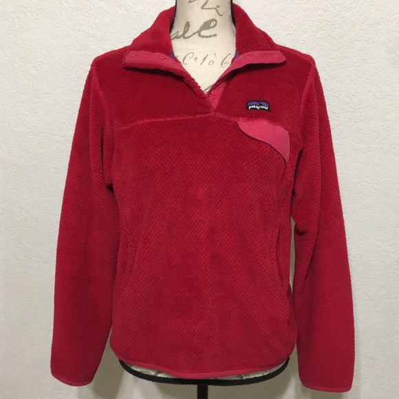 Patagonia Tops - PATAGONIA RE-TOOL SNAP-T FLEECE PULLOVER PINK SZ S